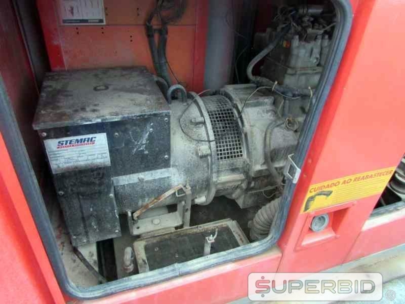 GRUPO GERADOR Á DIESEL STEMAC ST55 50 KVA, ANO: 2011, SÉRIE: 0055015711. (Ref.: JBE)
