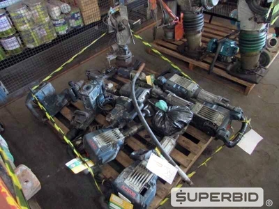 BASE ELETROMAGNÉTICA, MARTELETE PERFURADOR, FURADEIRA ELÉTRICA E OUTROS, (12 PÇ.) (Ref.: JBY)