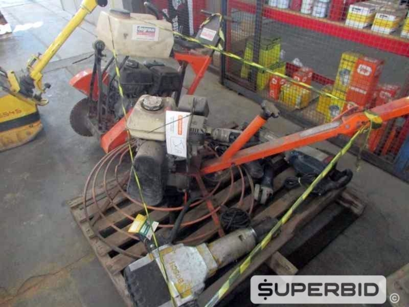 ALISADORA DE CONCRETO, CORTADORA DE PISO, DEMOLIDOR ELÉTRICO, SERRA CIRCULAR E OUTROS, (07 PÇ.) (Ref.: JCA)