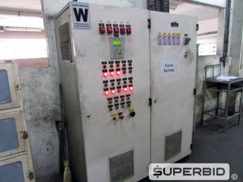 FORNO TRATAMENTO TÉRMICO SERMEP CONTINUO, ANO 2008, SÉRIE.: 0543/08, CAP. 1200 KG/H (Ref.: 12225)