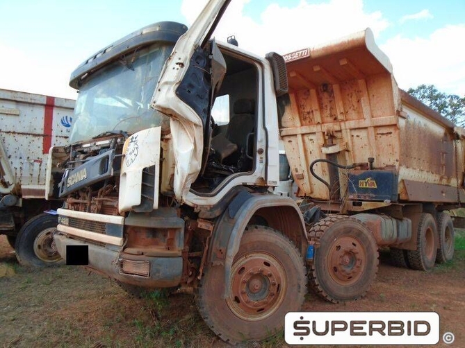 CAMINHÃO BASCULANTE SCANIA P124CB8X4NZ 420 (BATIDO), 2007, Placa FINAL 7 (PA), (Ref.: CB 6018)