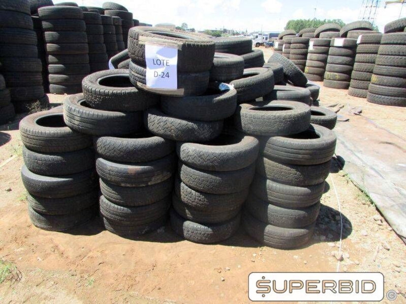 200 SUCATAS DE PNEUS LEVES DIVERSAS MEDIDAS (Ref.: D-24)