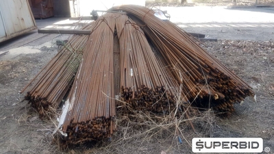 APROX. 10,2 T DE SUCATA DE AÇO CARBONO: VERGALHÕES, PERFIS E TUBOS (PREÇO P/ KG) (Ref.: WMHD_UM11)