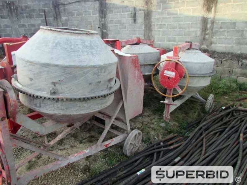 SUCATA DE 06 BETONEIRAS ELÉTRICAS CSM 400 LITROS. (Ref.: JEC)