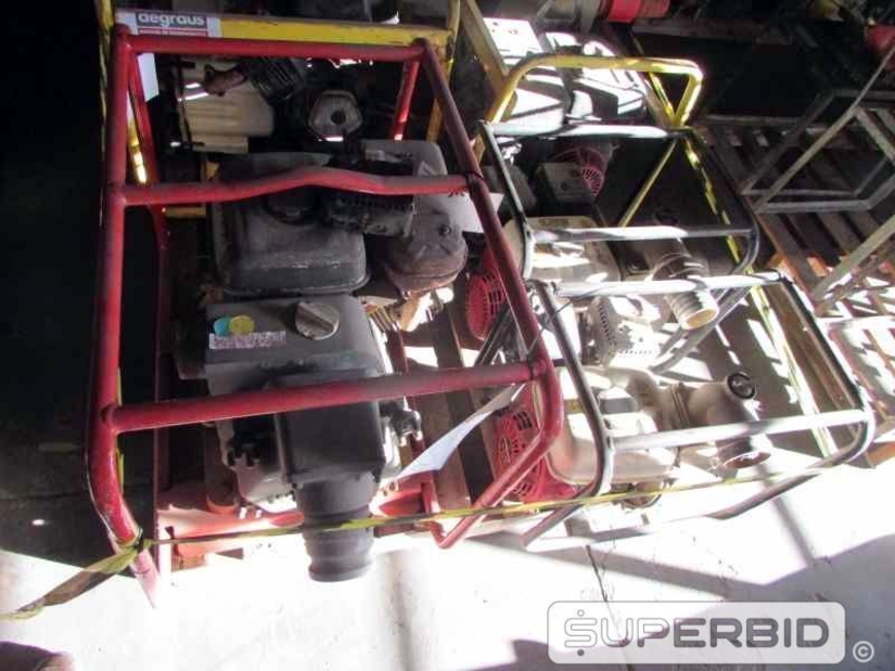 BOMBA CENTRIFUGA Á GASOLINA HONDA WB30X 3 POL. E BOMBA CENTRIFUGA Á GASOLINA WACKER NEUSON PT3A 3 POL., (05 PÇ.) (Ref.: JCD)