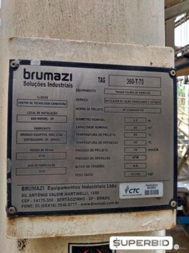 PLANTA DE DEMONSTRAÇÃO PARA PRODUÇÃO DE ETANOL 2G DE CANA-DE-AÇÚCAR BAGAÇO, ANO 2014, CAP. 03 MI DE L/ANO (Ref.: RAA/ RBA/ RCA/ RDA/ REA/ RFA)