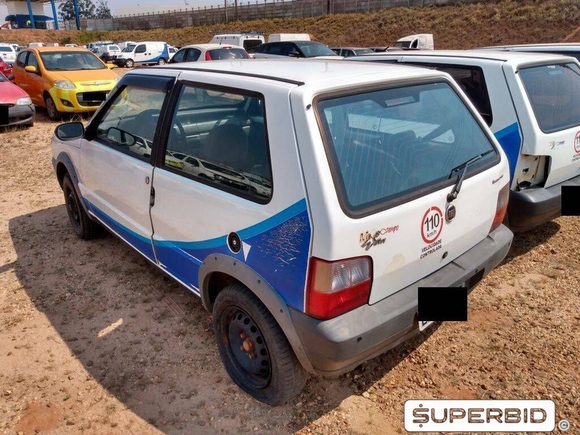 FIAT UNO MILLE WAY ECONOMY 1.0, 2010/2011, Placa FINAL 7 (SP), (Ref.: TCD)