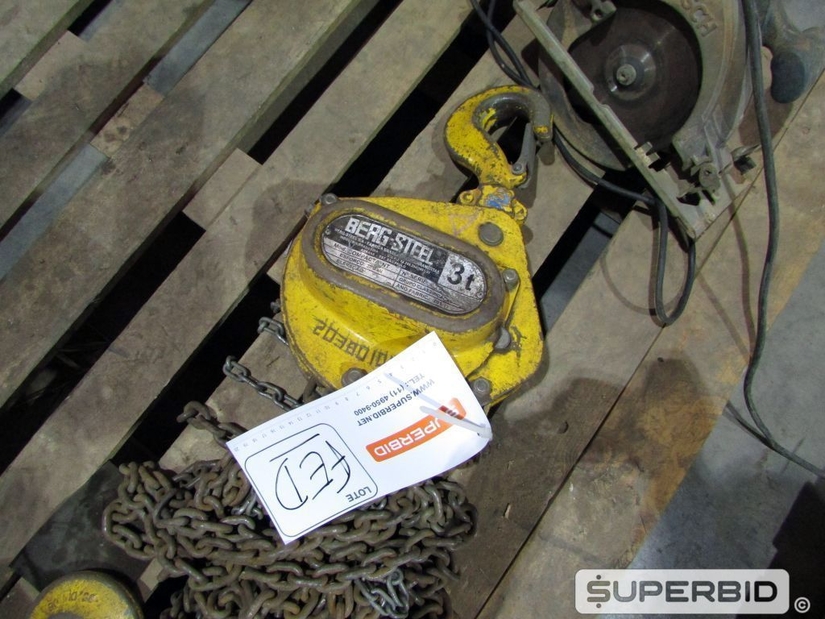 SERRAS CIRCULARES E TALHA DE CORRENTE (04 PÇS) (Ref.: FED)