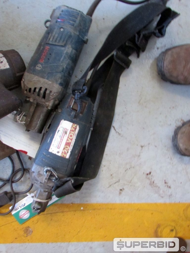 01 LIXADEIRA ELÉTRICA, 03 SERRAS CIRCULAR, 02 VIBRADORES DE CONCRETO PORTÁTIL BOSCH (Ref.: PAB)