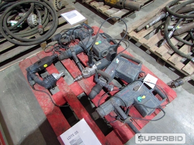 MARTELOS PERFURADORES, MARTELO ROMPEDOR, PARAFUSADEIRA EFURADEIRA (07 PÇS) (Ref.: FEE)