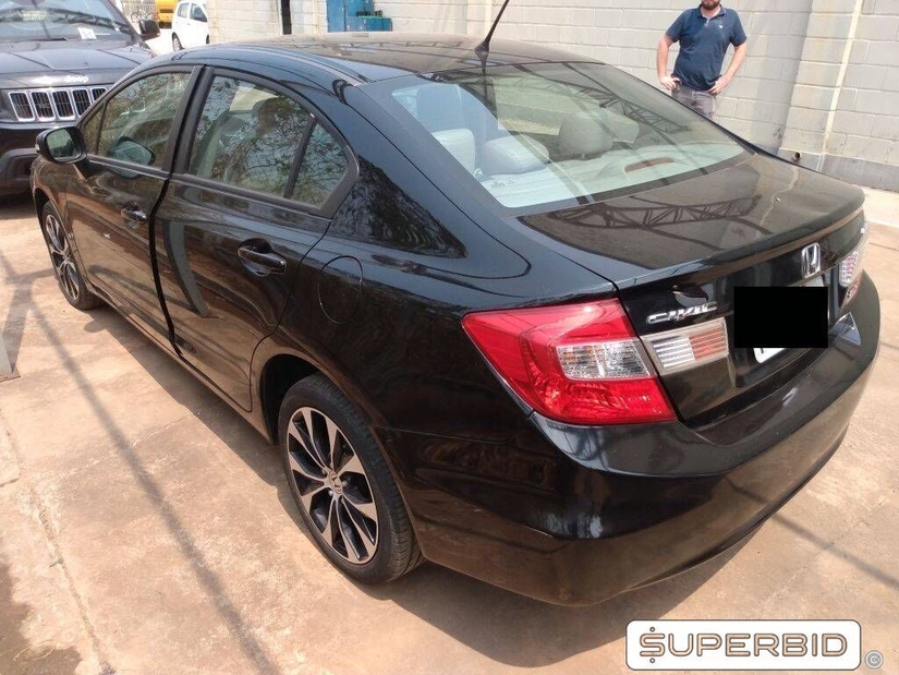 HONDA CIVIC LXR 2.0 (BATIDO), 2014/2015, Placa FINAL 0 (SP), (Ref.: TY)