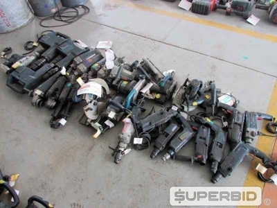 MARTELETE ELÉTRICO, SERRA CIRCULAR, PLAINA, LIXADEIRA, VIBRADOR DE CONCRETO E OUTROS, (30 PÇ.) (Ref.: JDO)