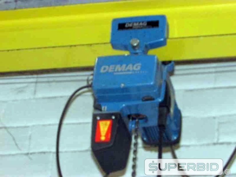 TALHAS ELÉTRICA DEMAG E CMC, CAP. 500 E 2000 KG (35 PÇ) (Ref.: Talhas Elétricas)