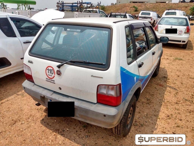 FIAT UNO MILLE WAY ECONOMY 1.0, 2011/2012, Placa FINAL 3 (SP), (Ref.: TAF)