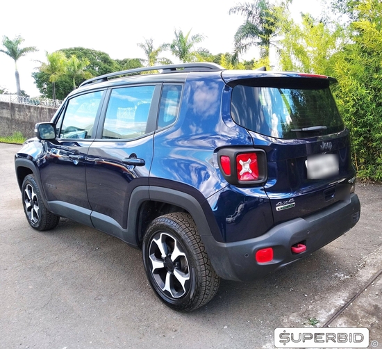 Jeep Renegade Trailhawk 2.0 Turbo 4X4, 2018/2019, Jazz Blue metálica, 580 KM, Diesel, Teto solar elétrico panorâmico, Kit Multimídia "7" completo, Bancos em Couro, IPVA 2021 pago, Veículo com garantia de fábrica, Laudo cautelar aprovado.