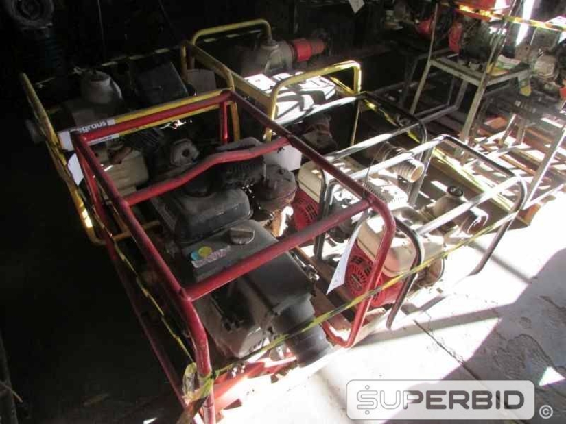 BOMBA CENTRIFUGA Á GASOLINA HONDA WB30X 3 POL. E BOMBA CENTRIFUGA Á GASOLINA WACKER NEUSON PT3A 3 POL., (05 PÇ.) (Ref.: JCD)