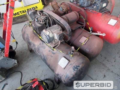 02 COMPRESSORES ELÉTRICO CHICAGO PNEUMATIC 10 PCM, ANO: 2007, SÉRIE: 8741 E 8756. (Ref.: JCP)