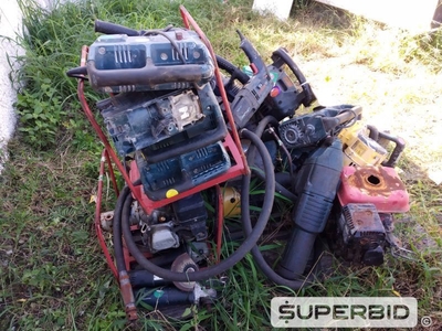 MARTELOS ROMPEDOR, PERFURADOR E DEMOLIDOR, MARTELETES, MOTOR VIBRADOR E OUTROS (25 PÇS) (Ref.: RAB)