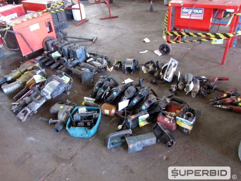 SUCATA DE ROMPEDORES, ESMERILHADEIRA, FURADEIRA, PISTOLA PINO E OUTROS (APROX.: 42 PÇS), (Ref.: PBV)