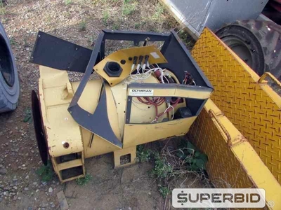 SUCATAS DE: PALETEIRA PALETRANS, GUINCHO GIRAFA TIL MARCONI, GERADOR OLYMPIAN, PRENSA PNEUMÁTICA E PLATAFORMA, (07 PÇ.) (Ref.: JDX)