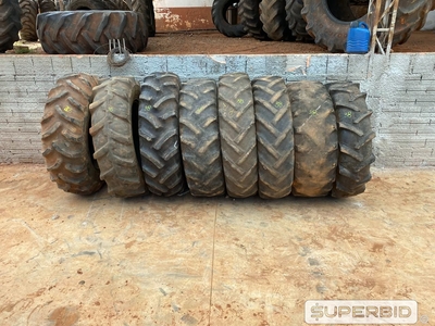 04 PNEUS MEDIDA 12.4-24, 02 PNEUS 11.2-28, 02 PNEUS 11.9-24