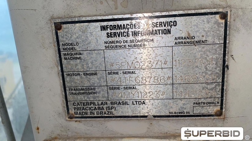 MOTONIVELADORA CATERPILLAR 120 H, ANO: 2001, SÉRIE: 5FM02371 (Ref: IAN)